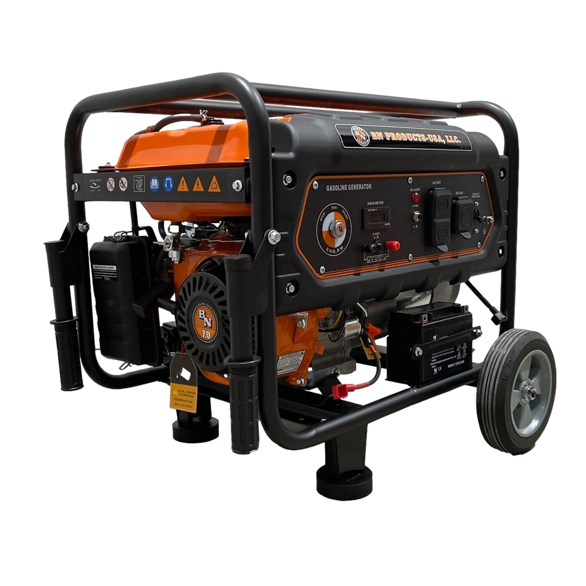 BN Products, 3000W generator;electric start;EPA and CARB cert, Surge Watts 3500 Rated Watts 3000 Voltage 120/240 Model# BNG3000